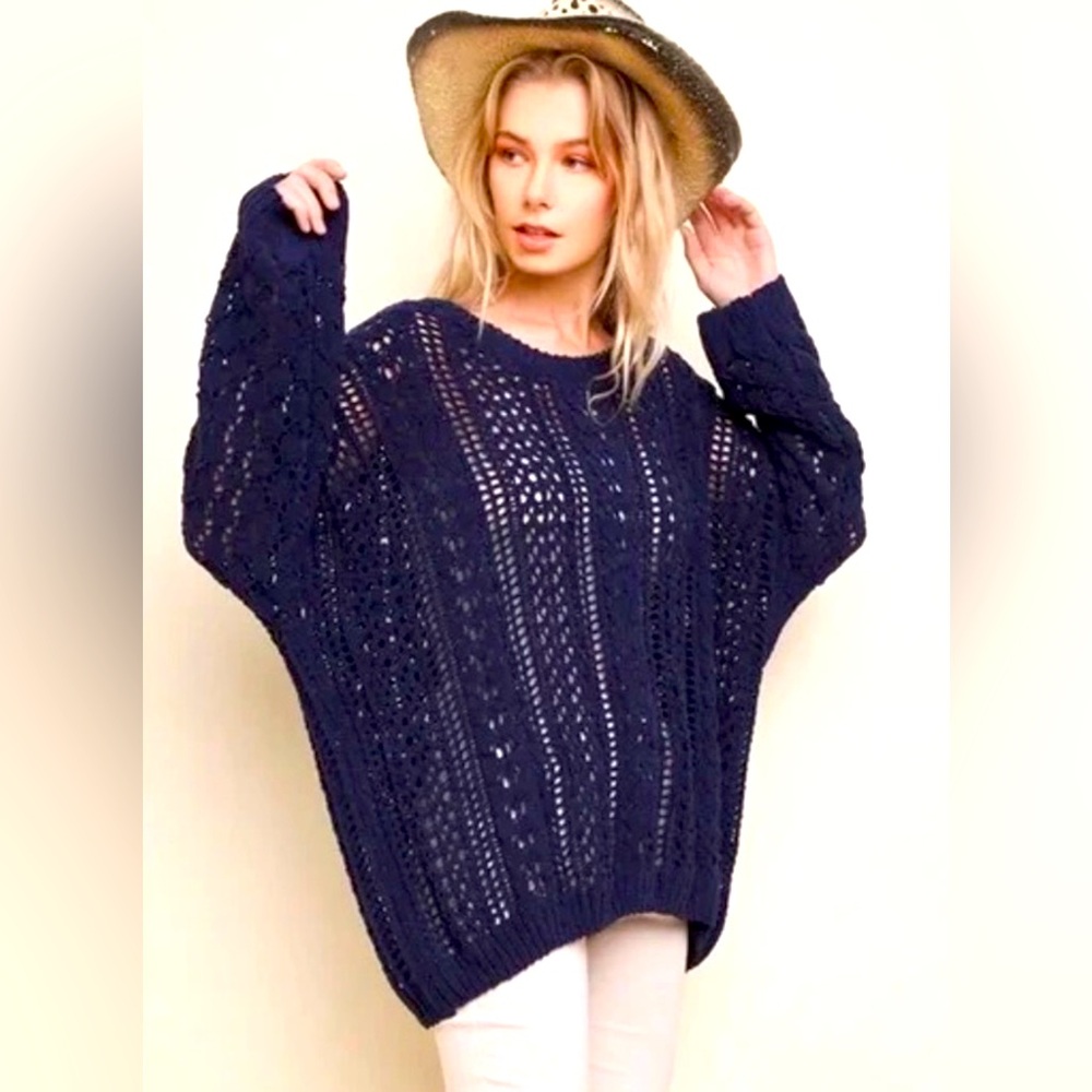 Umgee super soft oversized knit sweater Size M